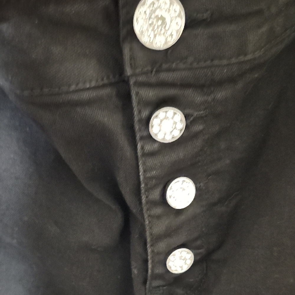 Black Skinny High-Waisted Jeans - Picture 7 of 13